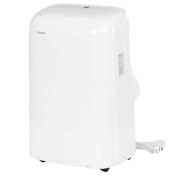 Renewed Toshiba 12 000 BTU 8 000 BTU DOE 115-Volt WiFi Portable Air Conditioner with Dehumidifier Mode for up to 350 sf