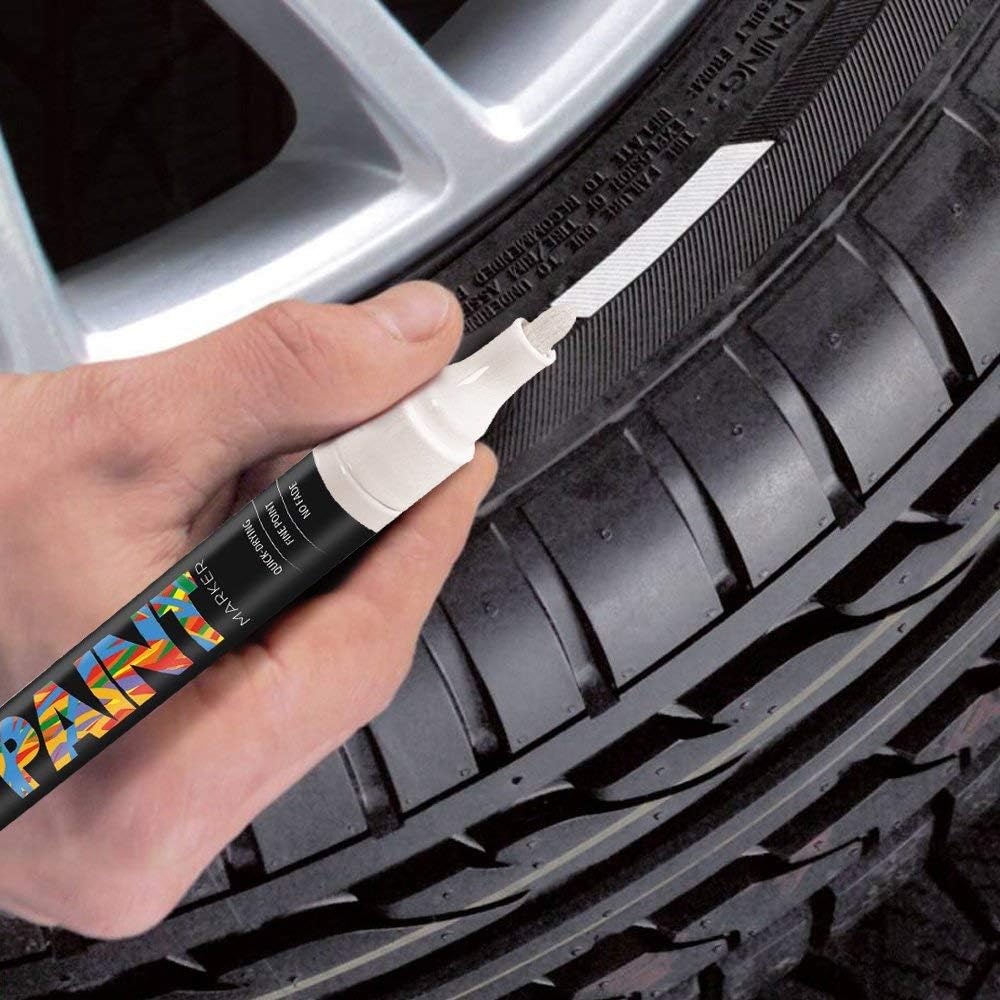 New 4 Pack White Marker Pen Tire Paint Marker Pen Waterproof Oil Based Car  Tire