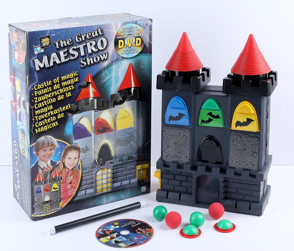 Amav Toys The Great Maestro Show - Royal Castle of Magic - Ideal Present for Buiggining & Advanced Young Magicians - Comes with Instructions & Explanations DVD