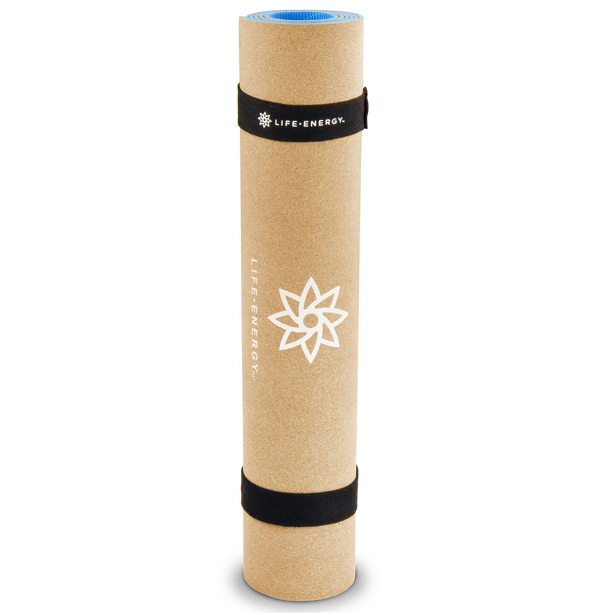 Life Energy EkoSmart Cork Yoga Mat with Yoga Strap