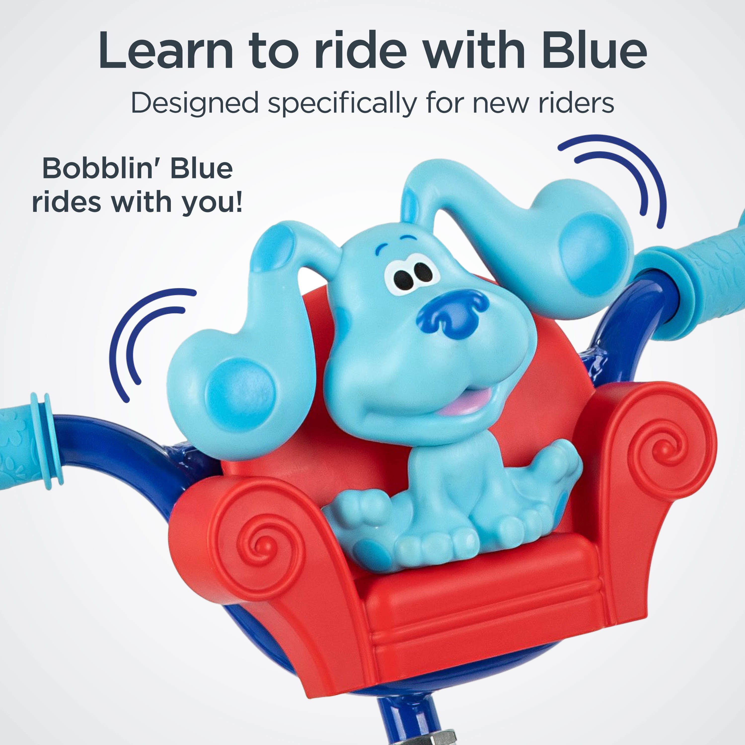 Schwinn Nickelodeon Blue's Clues Kids Bike, 12-Inch Wheel, Ages 2 to 4, with Training Wheels, Blue