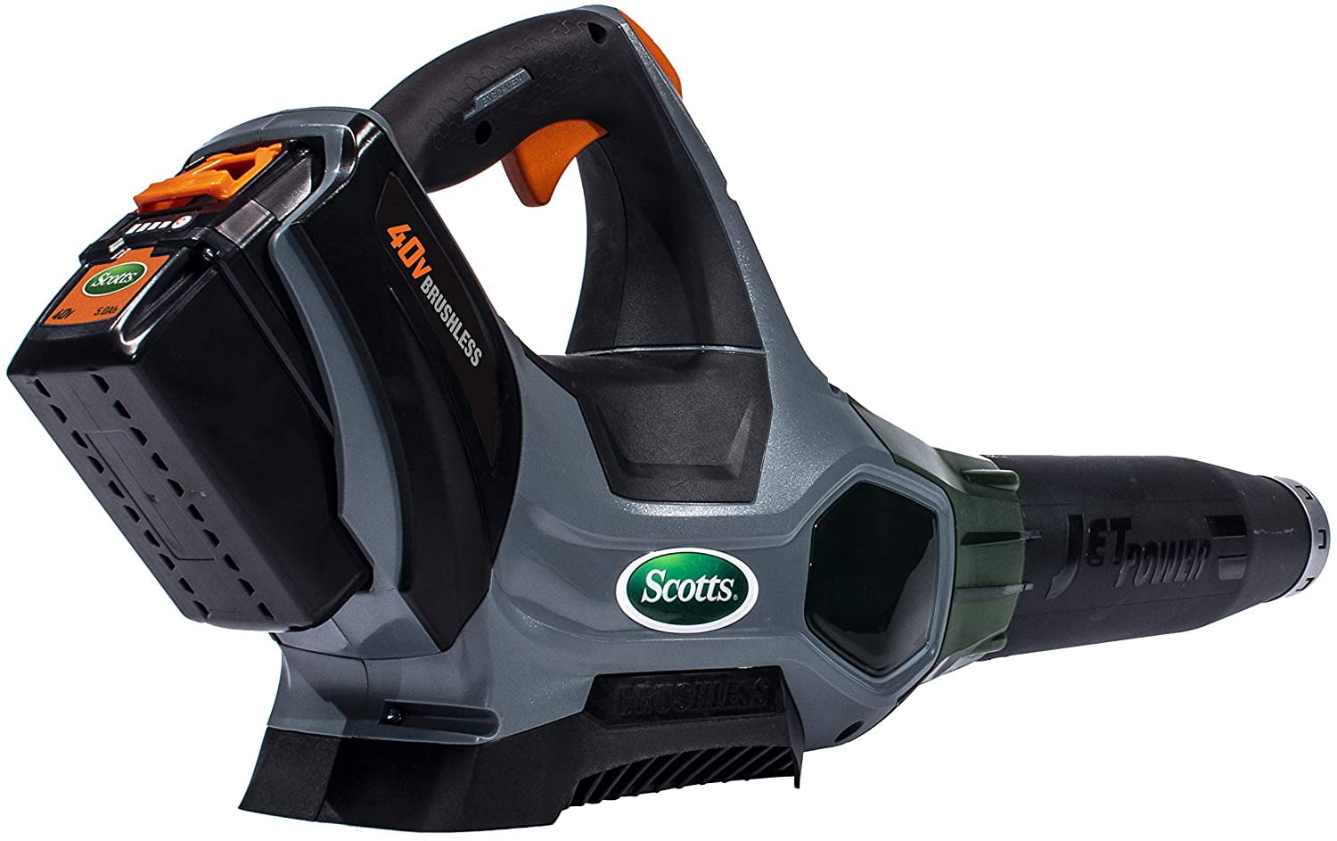 Scotts Outdoor Power Tools LB20040S 40-Volt 140 MPH Cordless Leaf Blower, 2AH Battery & Fast Charger Included