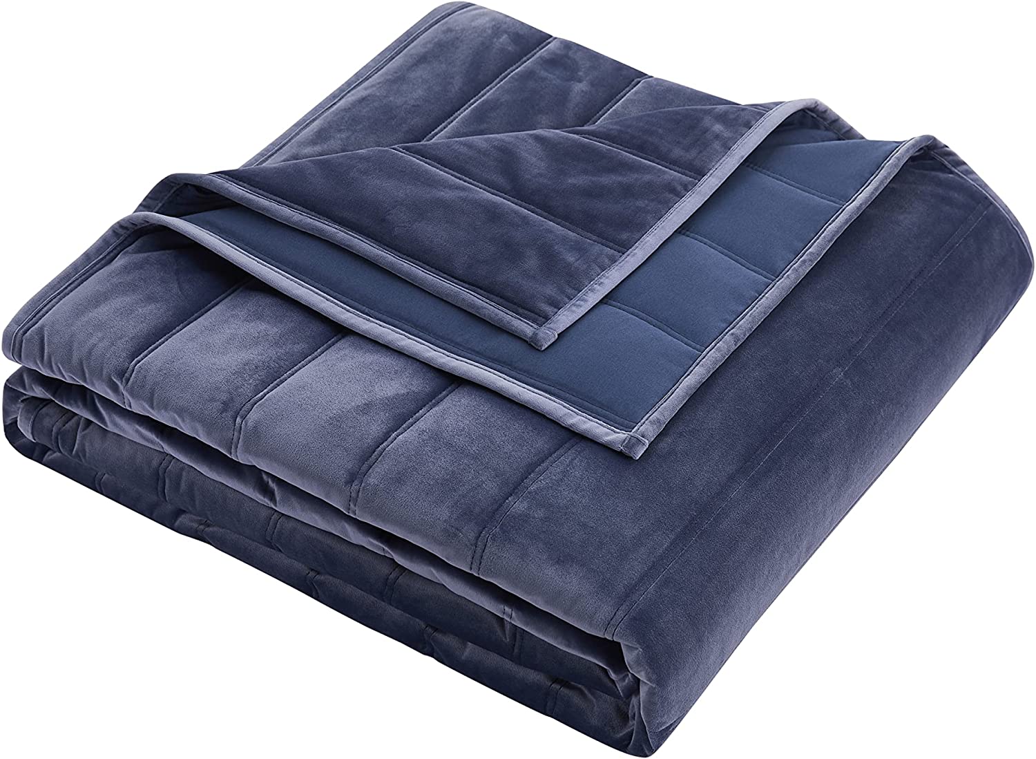 Tahari Home Ultra-Soft Quilted Velvet Bedding, Midnight Blue, Queen