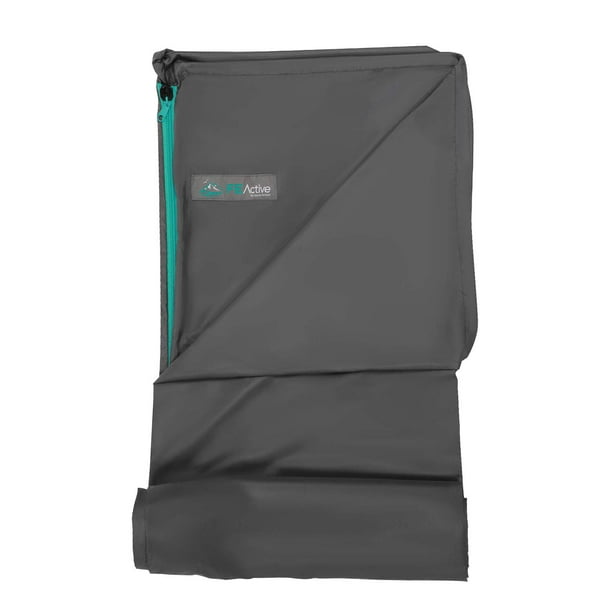 FE Active Soft Polyester Sleeping Bag Liner with Drawstring Hood & Dual Zipper