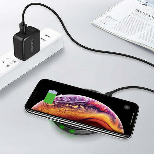 Choetech Qi Certified 7.5W Fast Wireless Charger, 2 Pack