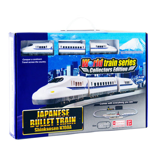 World Train Series: Collector's Edition Japanese Bullet Train - Shinkansen N700A - Battery Operated Train Set, Ages 3+