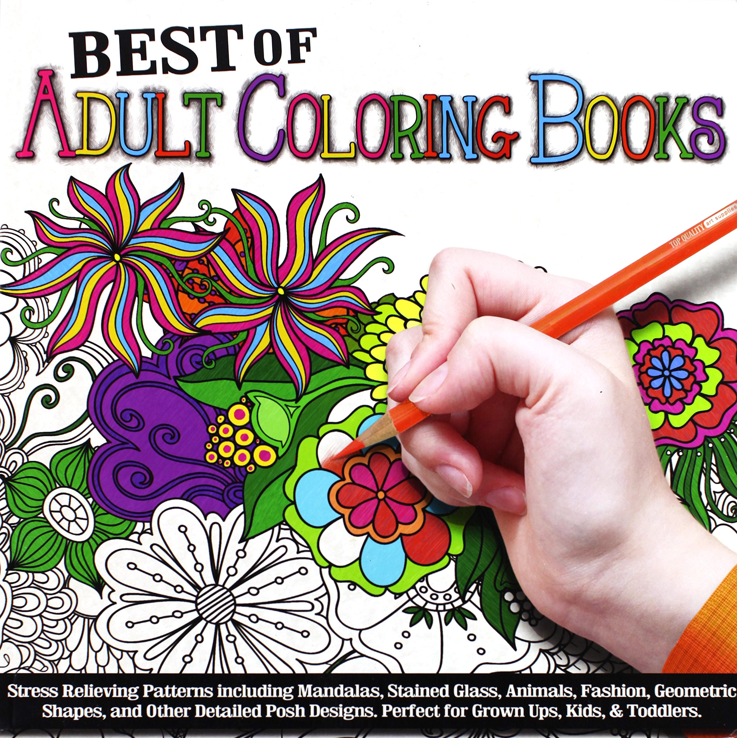 Best of Adult Coloring Book, 49 Pack