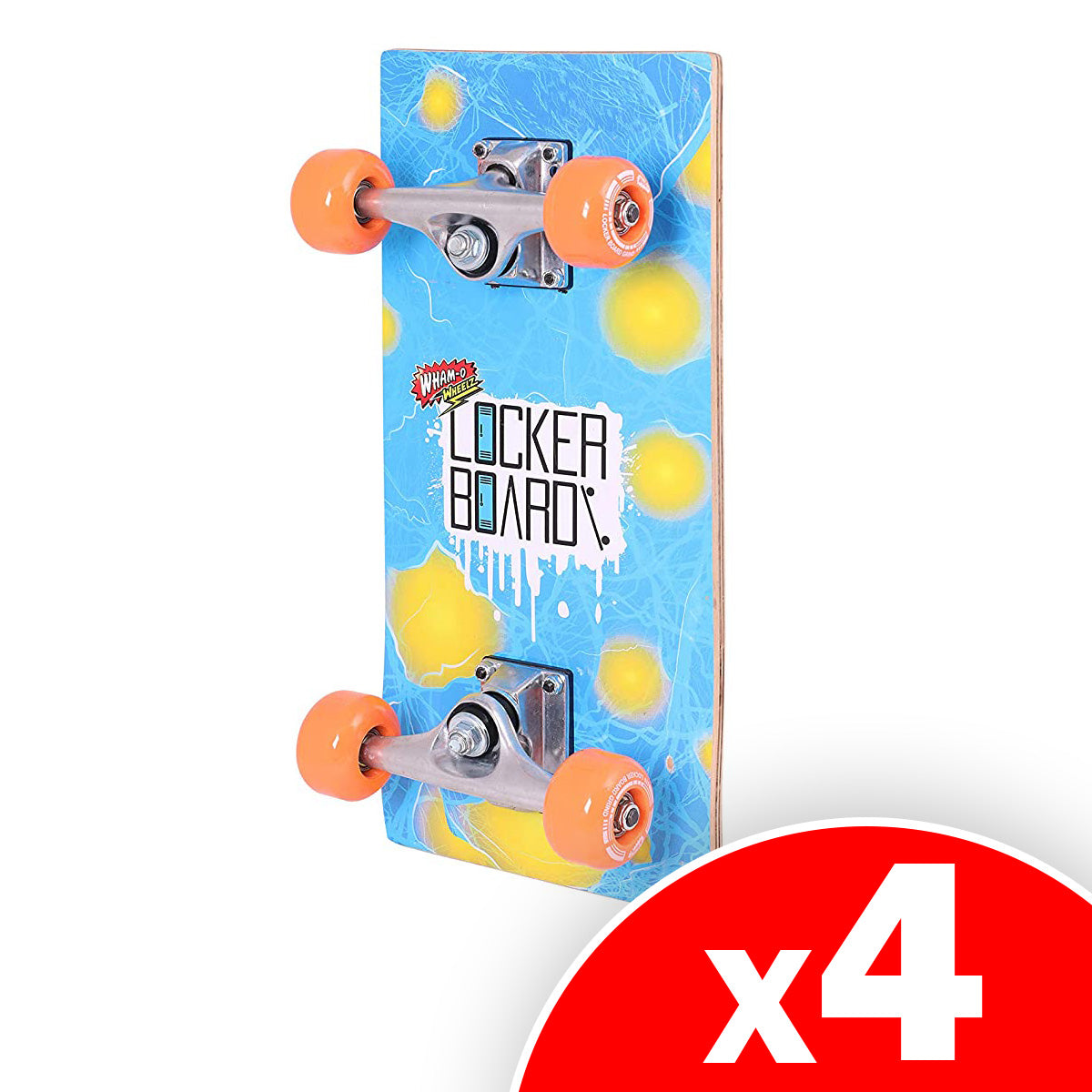 Locker Board Grind - Compact Skateboard, 4 Pack