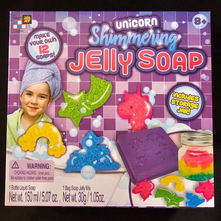 AMAV Unicorn Shimmering Jelly Soap Kit Mix & Mold Soaps