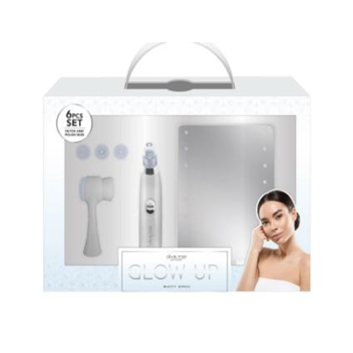 Olivia Rose- Glow Up- Beauty Bundle- LED Mirror + Electric Pore Extractor & Facial Brush