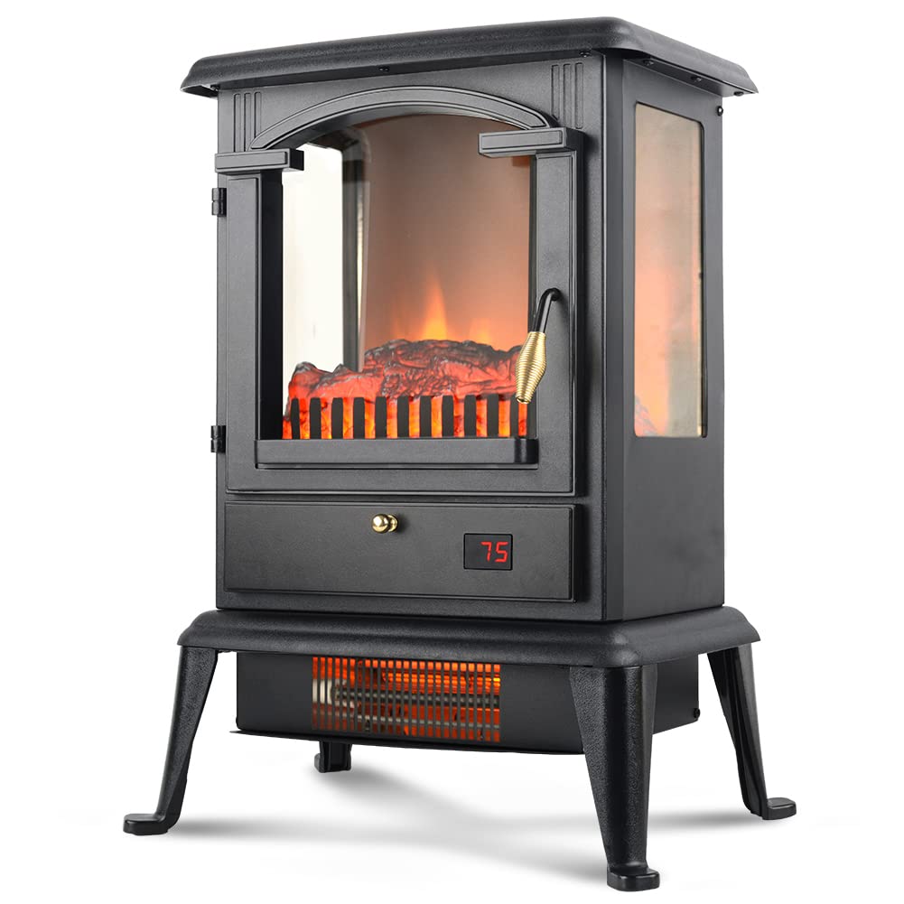 Voltorb Electric Fireplace Heater with Remote, 1000W/1500W