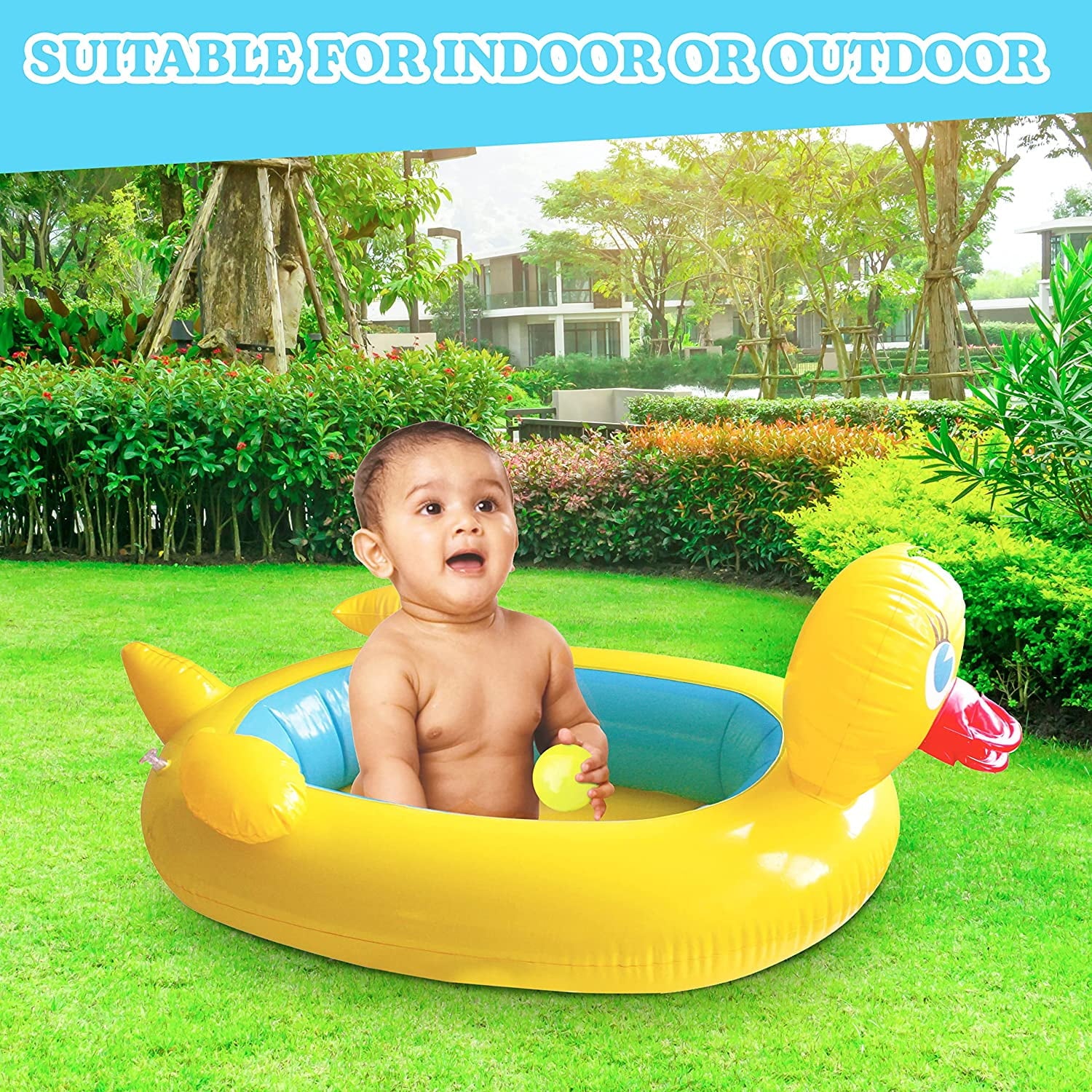 ETNA TOYS Inflatable Duck Kiddie Pool