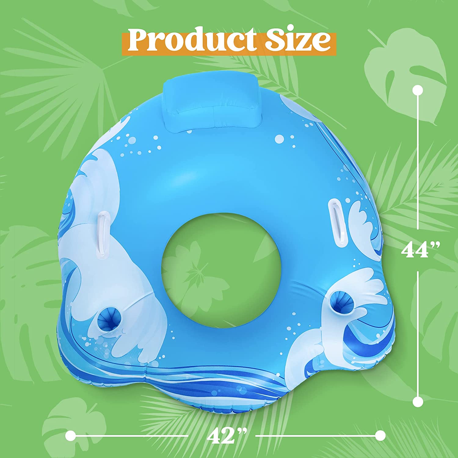 JOYIN Inflatable Pool Lounger, Pool Float for Swimming Pool Party Decorations, Inflated Size 44 x 42