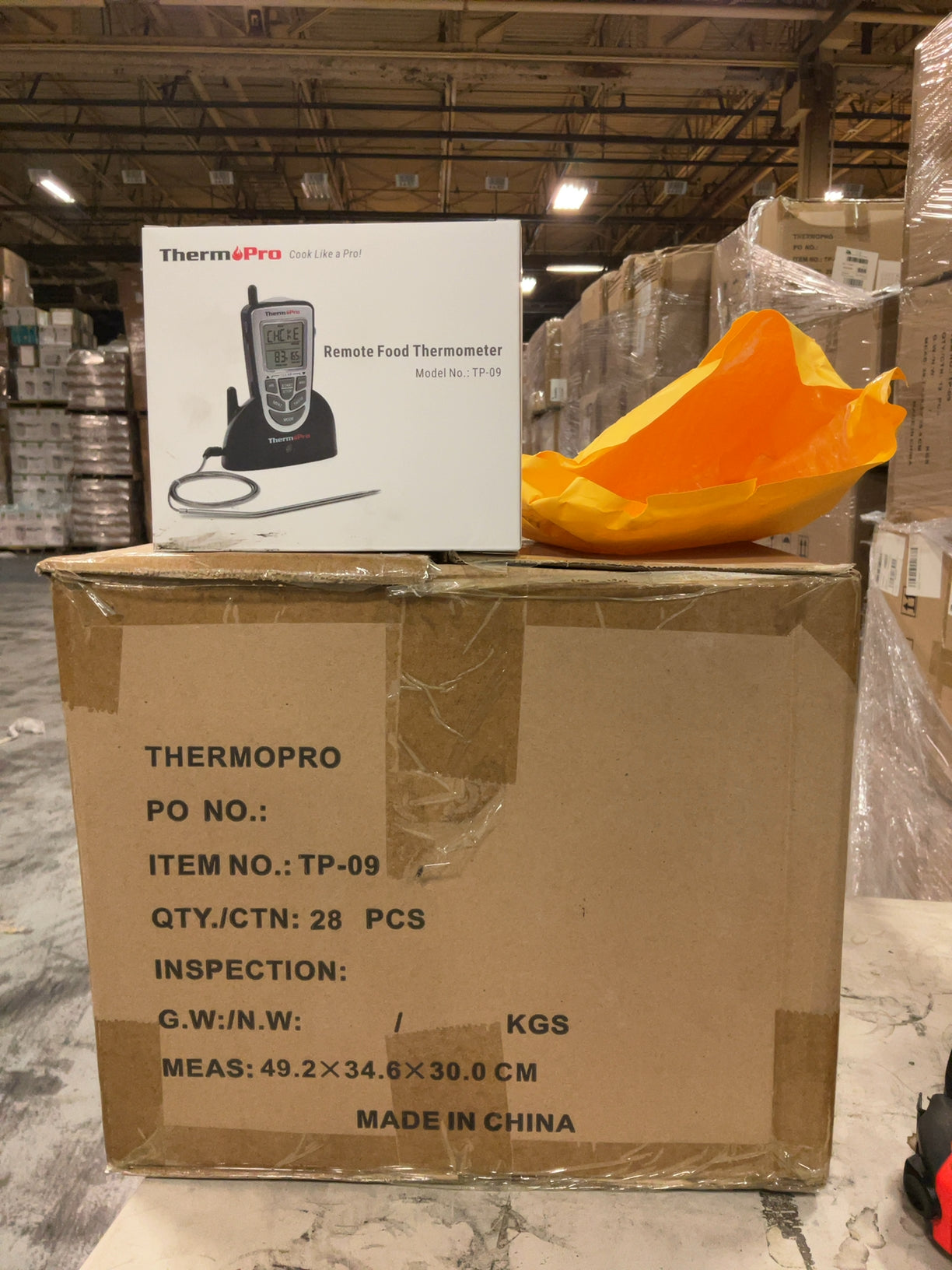 ThermoPro TP09 Electric Wireless Remote Digital Food Cooking Meat BBQ Grill Oven Smoker Thermometer / Timer, 300 Feet Range