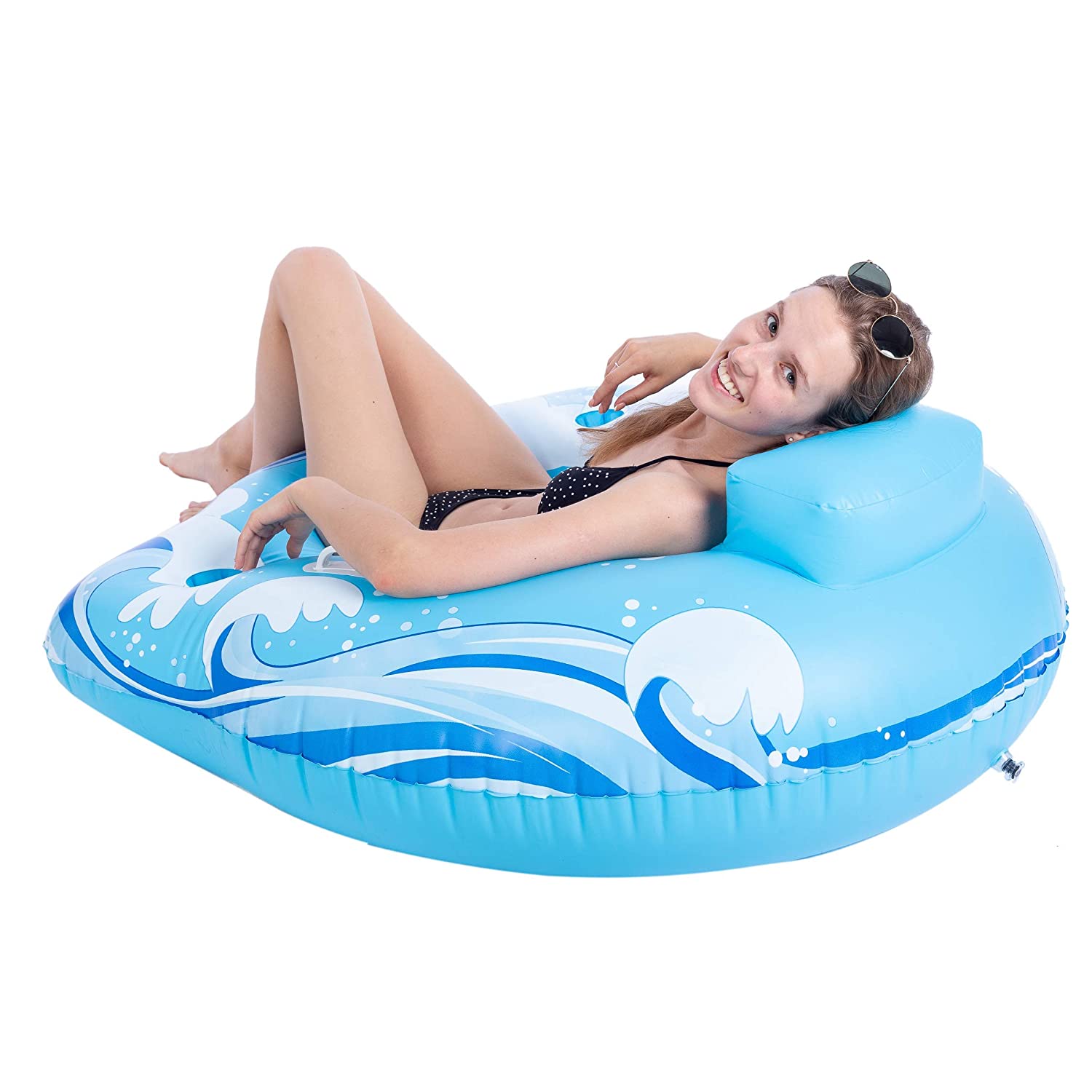 JOYIN Inflatable Pool Lounger, Pool Float for Swimming Pool Party Decorations, Inflated Size 44 x 42